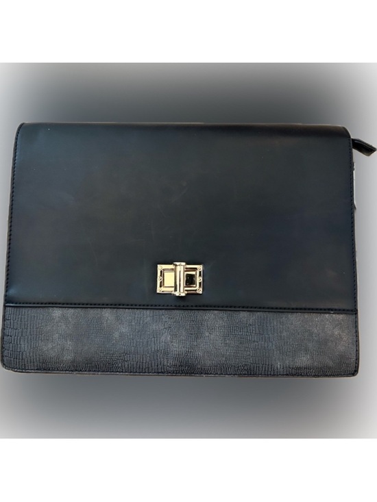Sole Society Handbags - Sole Society Black Envelope Purse with Gold Clasp